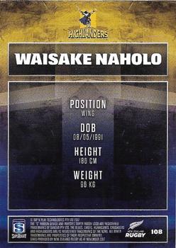 2018 Tap 'N' Play New Zealand Rugby #108 Waisake Naholo Back